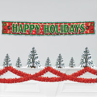 Fire Resistant Gleam 'N Fest Festooning Garland - red
