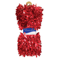 Fire Resistant Gleam 'N Fest Festooning Garland - red