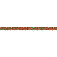 Christmas 6-Ply Metallic Festooning Garland - red & green