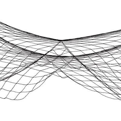 Beistle Luau Party Fish Netting - black