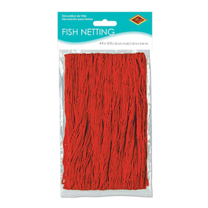 Bulk Luau Party Fish Netting red (Case of 12) by Beistle