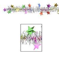 Beistle Metallic Star Party Garland - multi-color