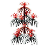 Beistle Firework Party Chandelier - black & red