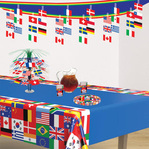Party Supplies - International Flag Ceiling Decor