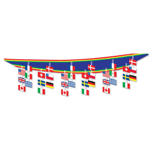 Beistle International Flag Ceiling Party Decor