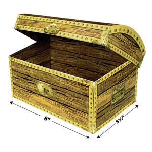 Bulk Pirate Party Treasure Chest Box (Case of 12) by Beistle