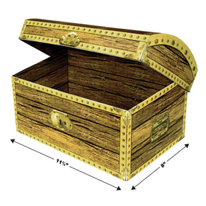 Bulk Pirate Party Treasure Chest Box (Case of 6) by Beistle