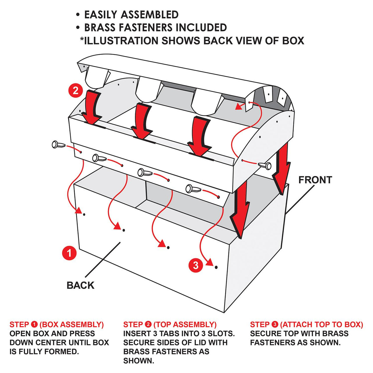 Bulk Pirate Party Treasure Chest Box (Case of 6) by Beistle