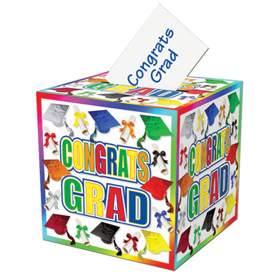 Beistle Graduation Party Card Box- Multicolor
