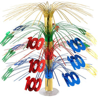 Beistle 100th Birthday Party Cascade Centerpiece