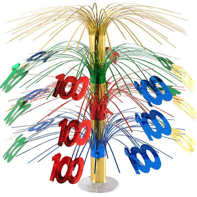 Beistle 100th Birthday Party Cascade Centerpiece