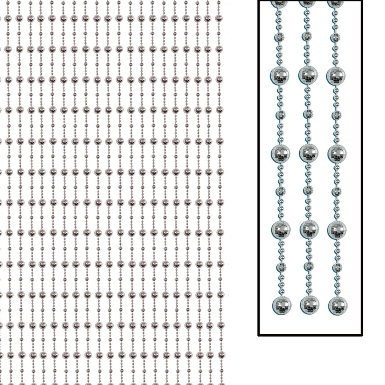 Beistle Disco Ball Party Bead Curtain