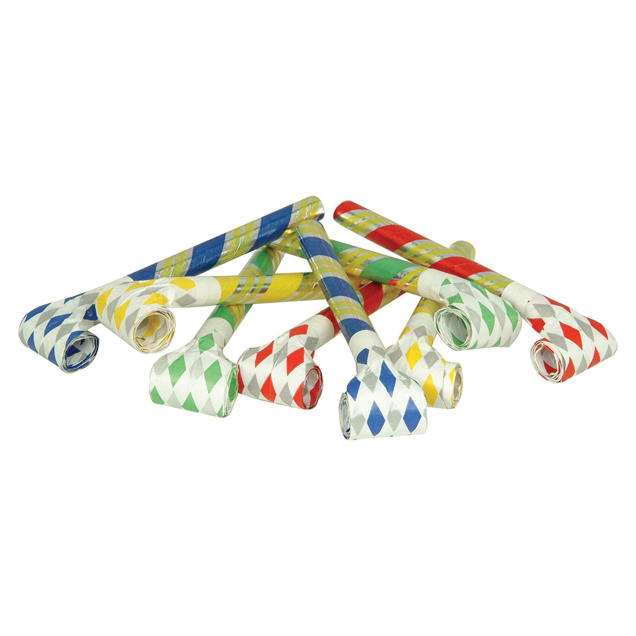 Beistle Super-Tube Noiseless Blowouts (8/Pkg)