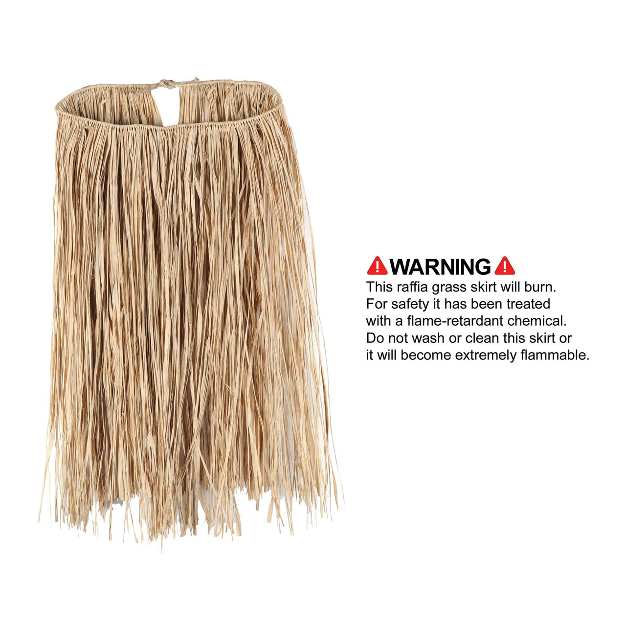 Luau Party Supplies - Teen Raffia Hula Skirt - natural
