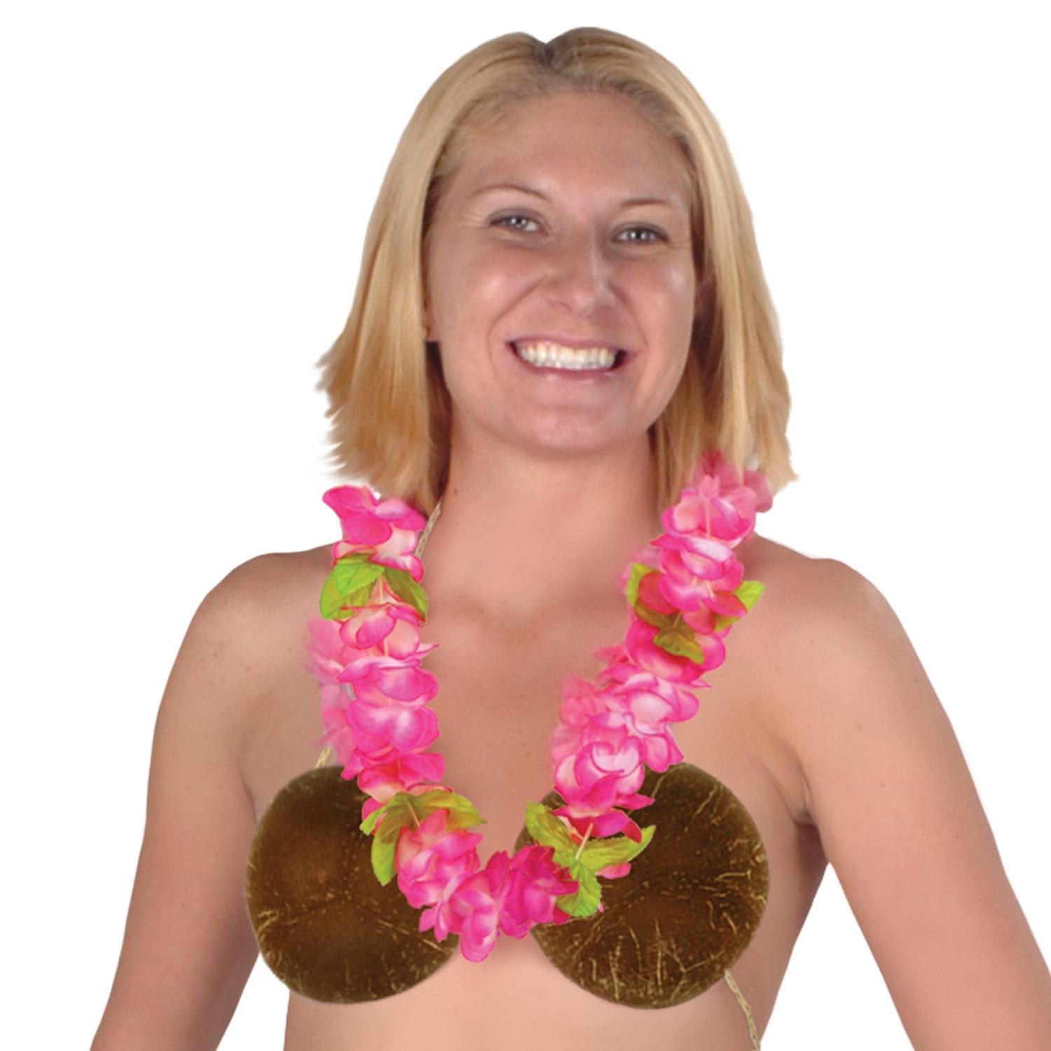 Luau Party Coconut Bikini Top