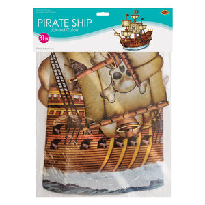 Bulk Pirate Party Jointed Pirate Ship (Case of 12) by Beistle