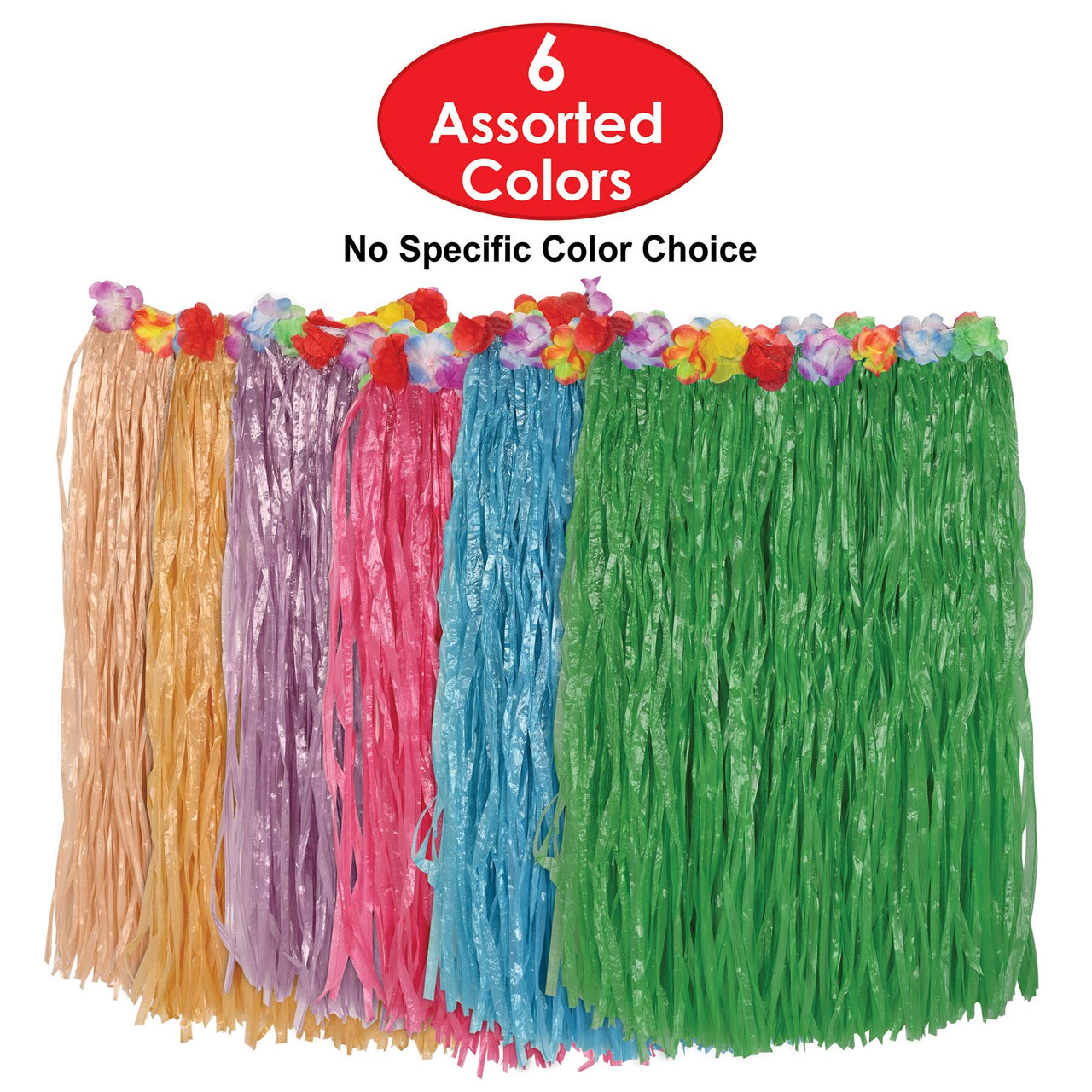 Adult Artificial Grass Hula Skirt - assorted colors