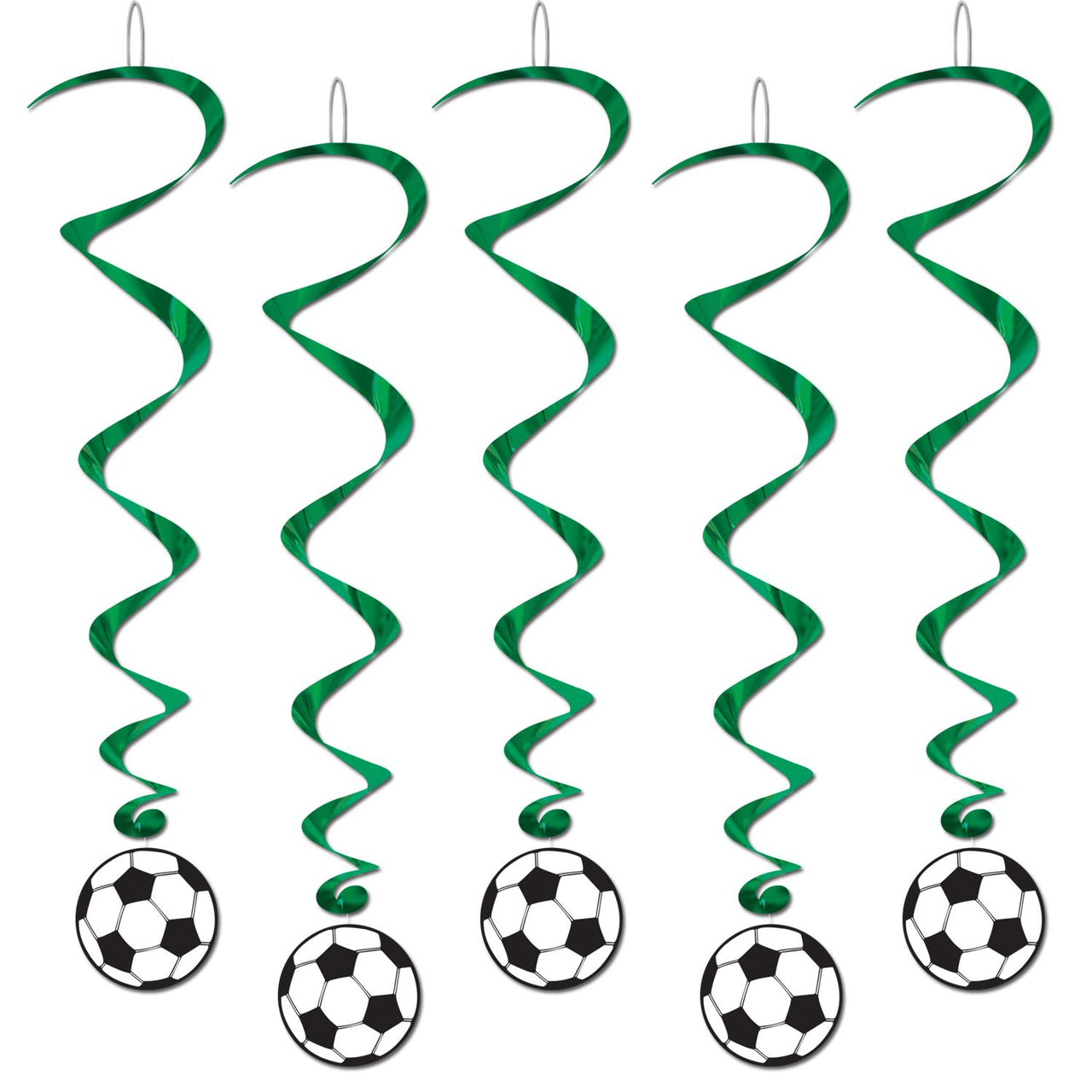 Beistle Soccer Ball Party Whirls (5/Pkg)