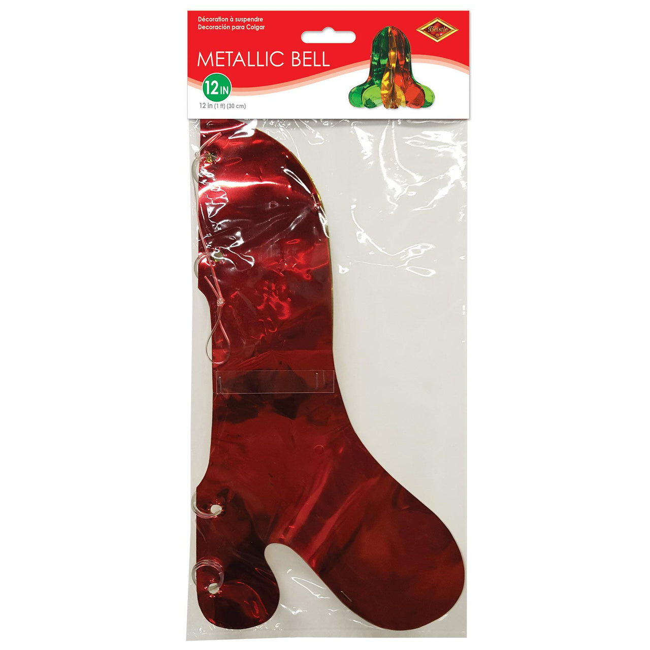 Christmas Metallic Bell - multi-color Decoration