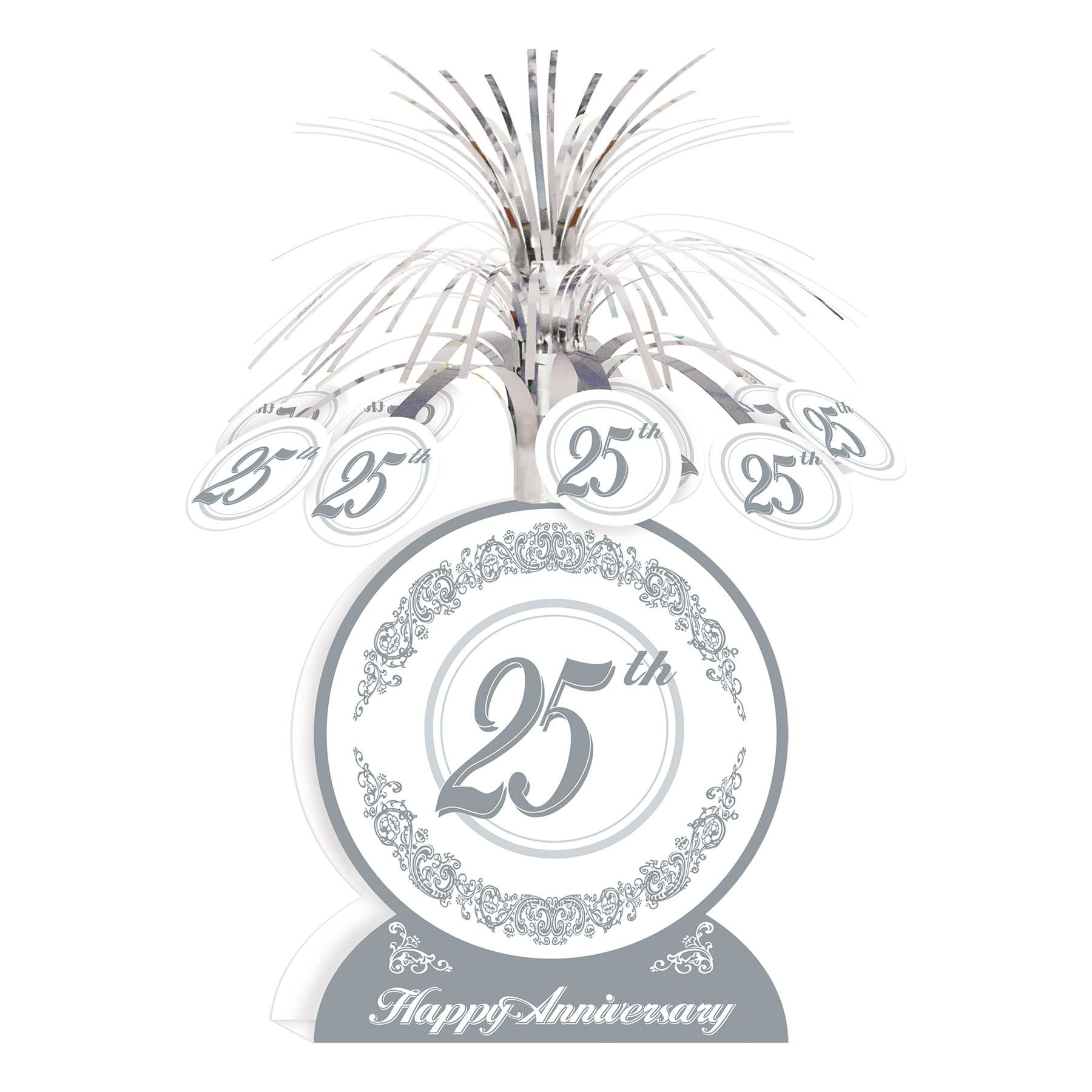 Beistle 25th Anniversary Centerpiece – Bulk Party Supplies