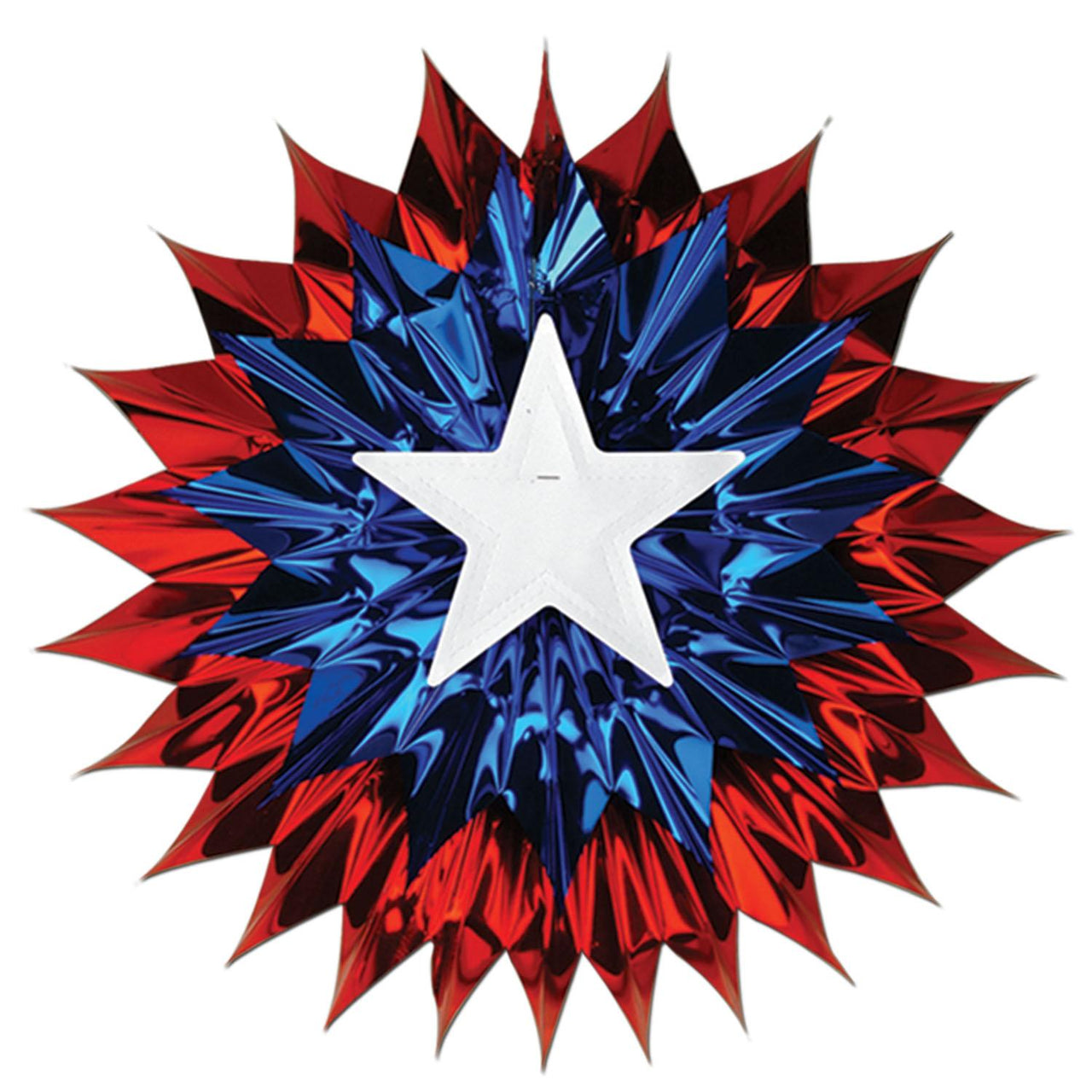 Beistle Patriotic Fan-Burst Party Decoration