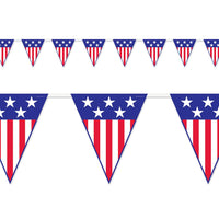 Beistle Spirit Of America Party Pennant Banner
