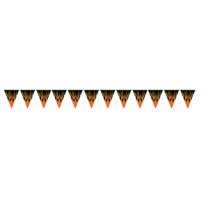 Beistle Flame Party Pennant Banner