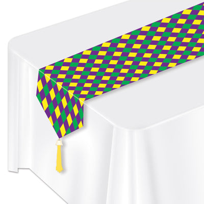 Beistle Mardi Gras Printed Mardi Gras Paper Table Runner