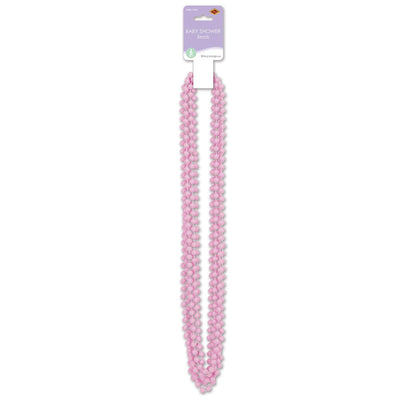 Beistle Baby Shower Bead Necklaces Pink (6/Pkg)