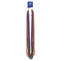 Party Bead Necklaces - Small Round - assorted colors