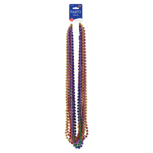 Party Bead Necklaces - Small Round - assorted colors
