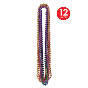 Party Bead Necklaces - Small Round - assorted colors