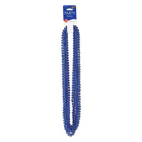 Party Bead Necklaces - Small Round - blue