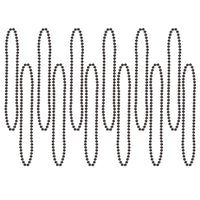 Beistle Party Bead Necklaces - Small Round black (12/Pkg)