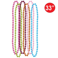 Party Bead Necklaces - Small Round