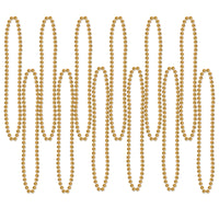 Beistle Party Bead Necklaces - Small Round gold (12/Pkg)