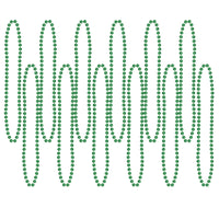 Beistle Party Bead Necklaces - Small Round green (12/Pkg)