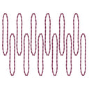 Beistle Party Bead Necklaces - Small Round maroon (12/Pkg)