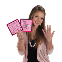 Party Bead Necklaces - Small Round pink