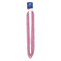 Party Bead Necklaces - Small Round pink