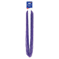 Party Accessories - Party Bead Necklaces - Small Round - purple