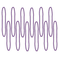 Beistle Party Bead Necklaces - Small Round purple (12/Pkg)
