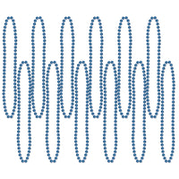 Beistle Party Bead Necklaces - Small Round - blue