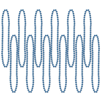 Beistle Party Bead Necklaces - Small Round - blue