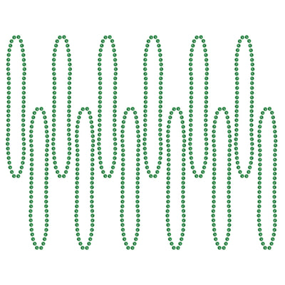 Beistle Party Bead Necklaces - Small Round - green