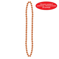 Party Costume Accessories: Party Bead Necklaces - Small Round