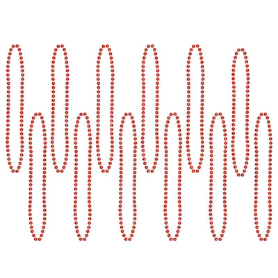 Beistle Party Bead Necklaces - Small Round - red