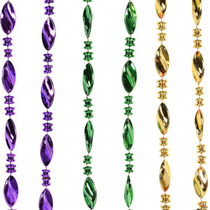 Bulk Mardi Gras Party Swirl Bead Necklaces (Case of 144) by Beistle