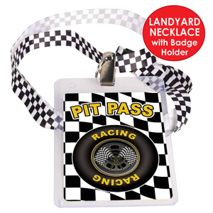 Racing Party Supplies - Racing Pit Pass