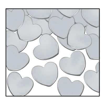 Beistle Party Confetti Hearts silver (1 Oz/Pkg)